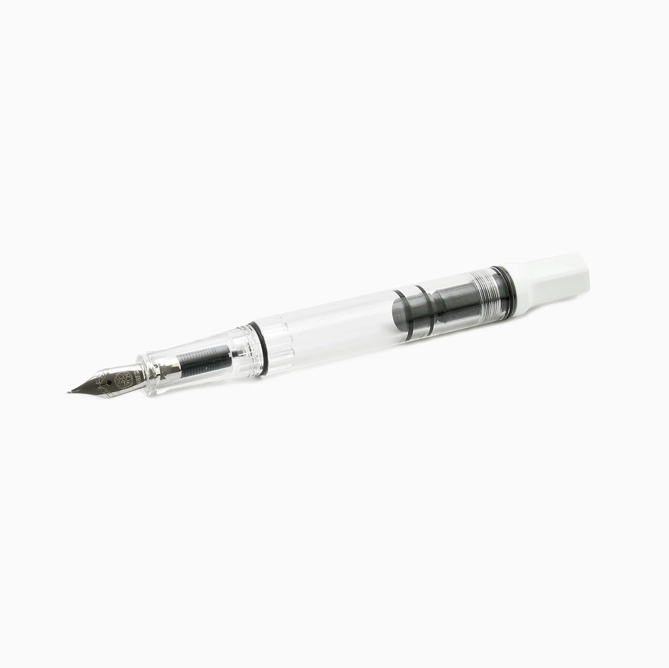 TWSBI Eco Fountain Pen - White - Piston Filler - Demonstrator - Made in Taiwan front