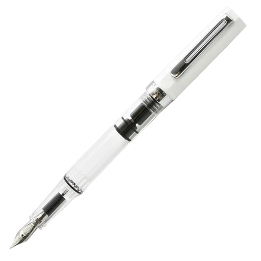 TWSBI Eco Fountain Pen - White - Piston Filler - Demonstrator - Made in Taiwan