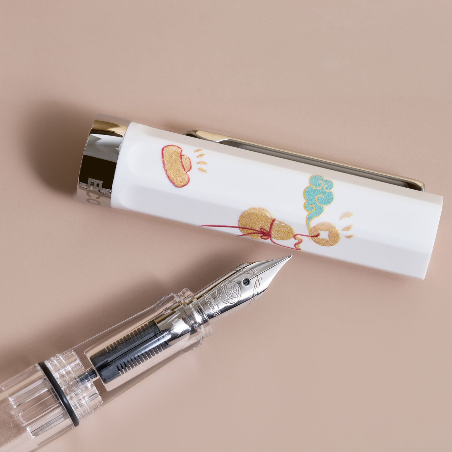 TWSBI Eco Fountain Pen - TWSBI Eco Fountain Pen - Year of The Horse - Piston Filler - Demonstrator - Made in Taiwan nib detail
