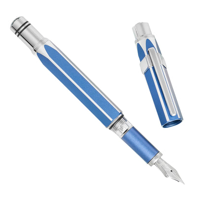 TWSBI Precision Fountain Pen - Gemini Blue Limited Edition - Aluminum - Made in Taiwan