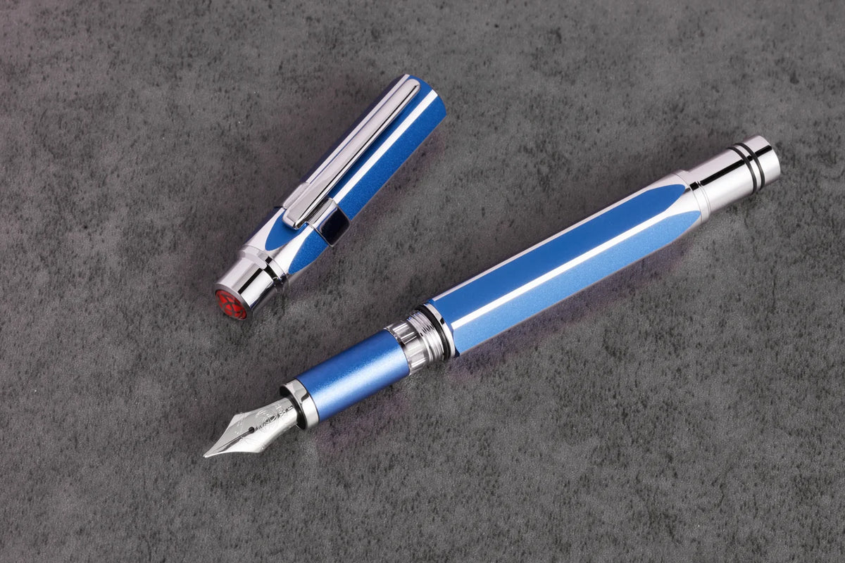TWSBI Precision Fountain Pen - Gemini Blue Limited Edition - Aluminum - Made in Taiwan