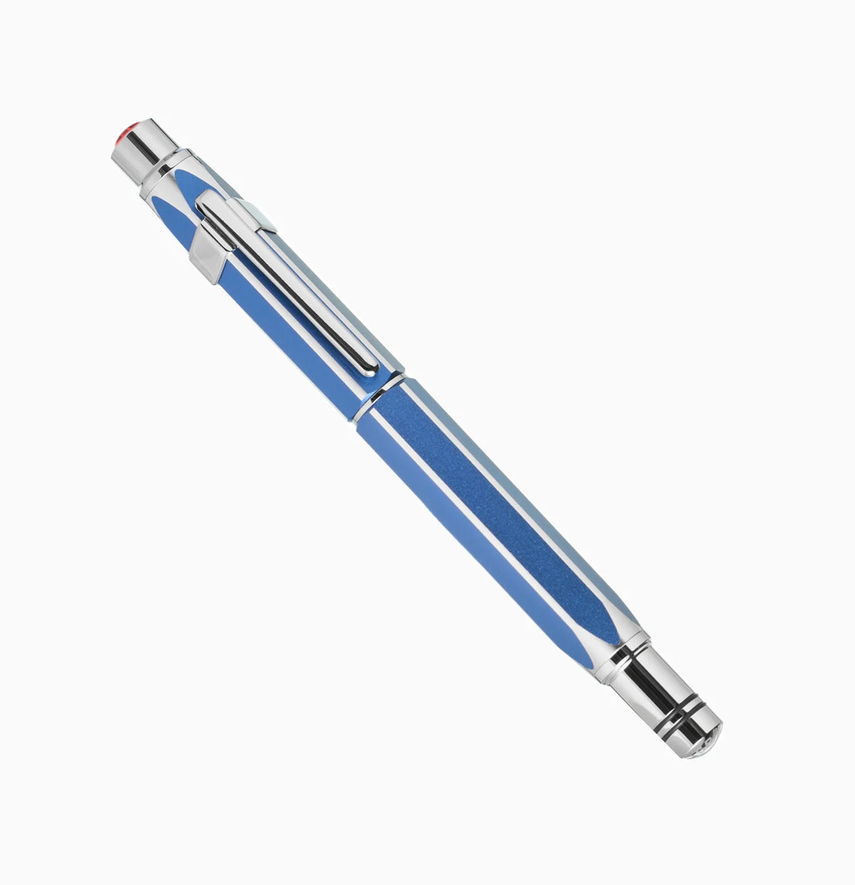 TWSBI Precision Fountain Pen - Gemini Blue Limited Edition - Aluminum - Made in Taiwan capped