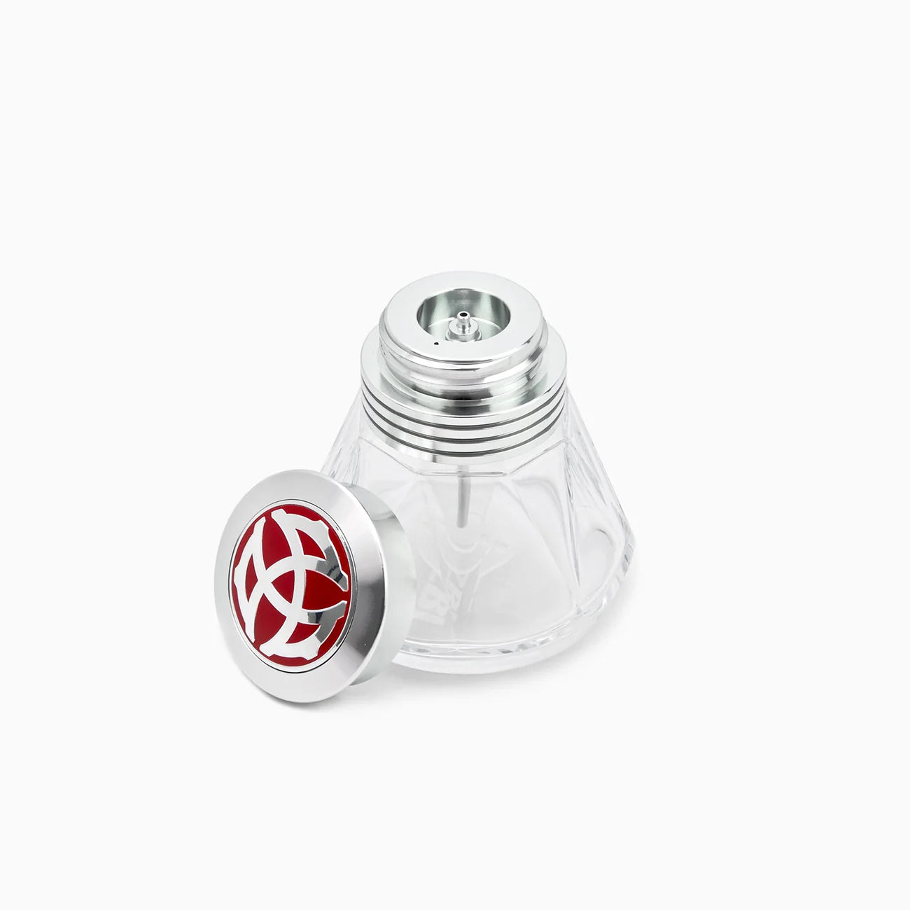TWSBI Diamond 50 Ink Bottle - 50 ml - Polished Aluminum with Diamond 580 connection exposed