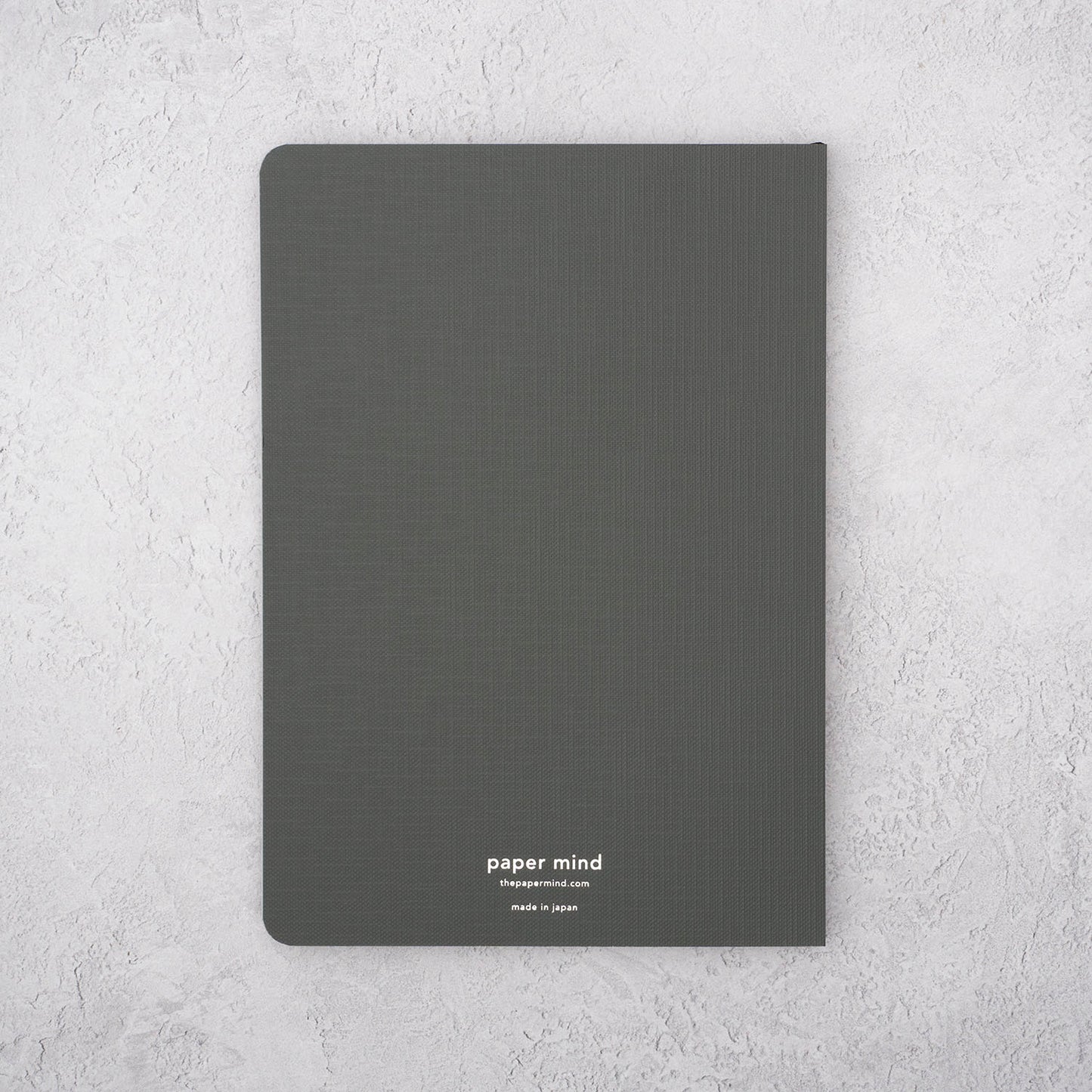 The Paper Mind B7 Tranext Paper Notebook A5 Back Blank Gray Made in Japan Fountain Pen Friendly white