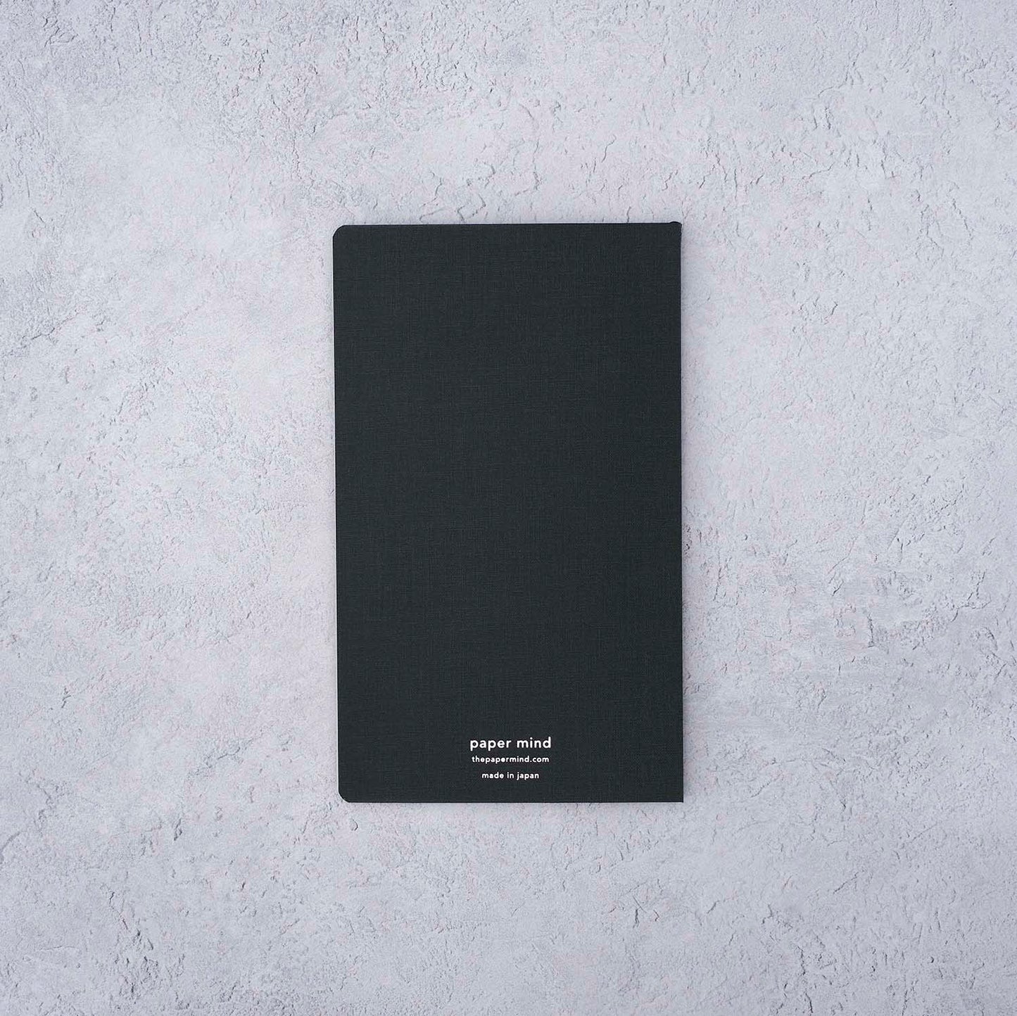 The Paper Mind Meringue Paper Notebook B6 Slim,  Notebook for Fountain Pens, dot grid, black cover back