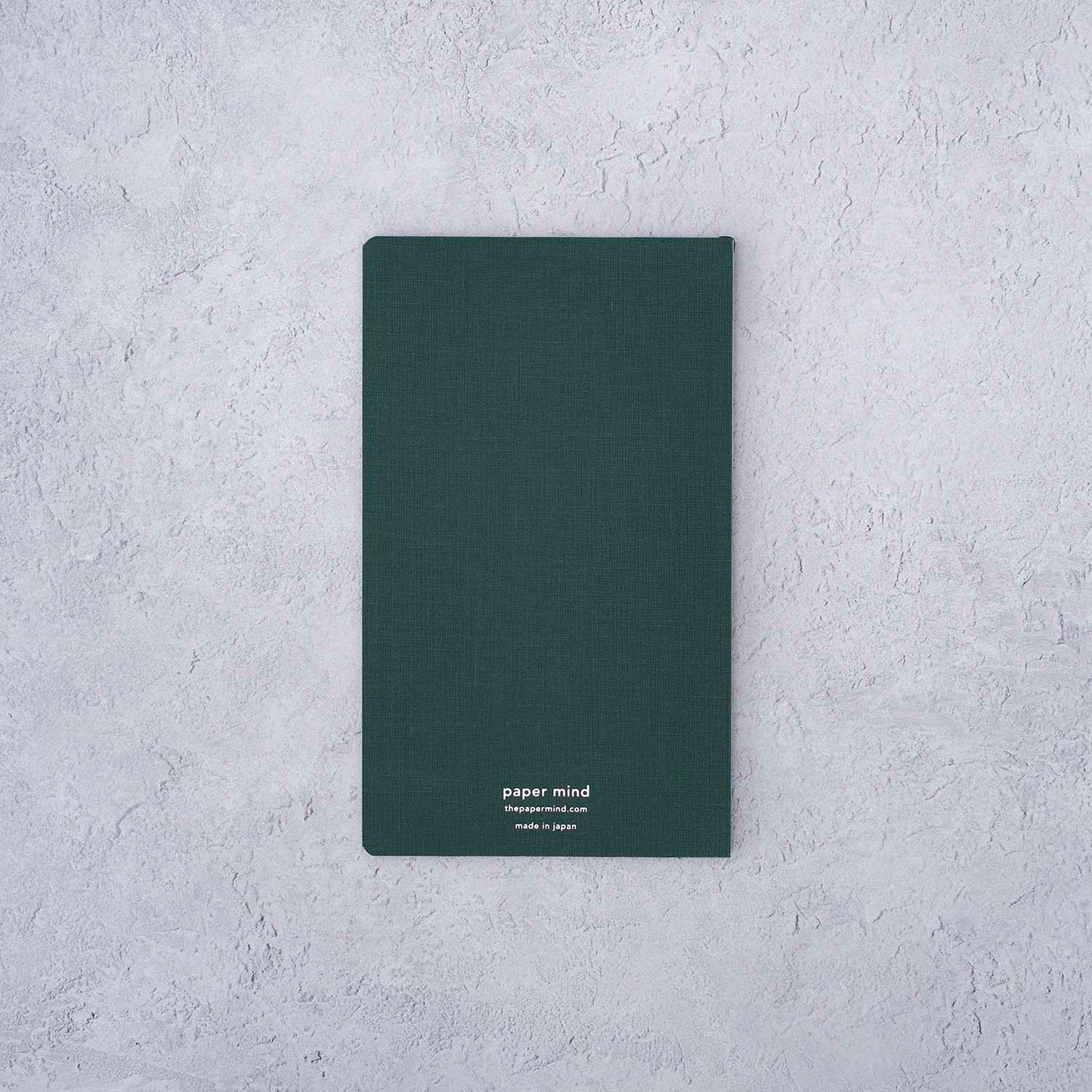 The Paper Mind Meringue Paper Notebook B6 Slim,  Notebook for Fountain Pens, dot grid, green cover back cover