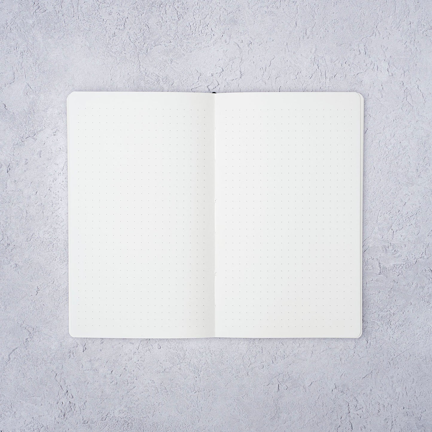The Paper Mind Meringue Paper Notebook B6 Slim,  Notebook for Fountain Pens, dot grid,  spread