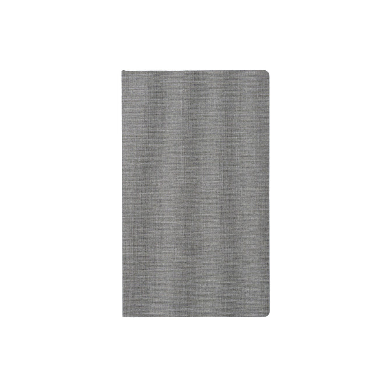 The Paper Mind Meringue Paper Notebook B6 Slim,  Notebook for Fountain Pens, ruled lined, gray cover front white background