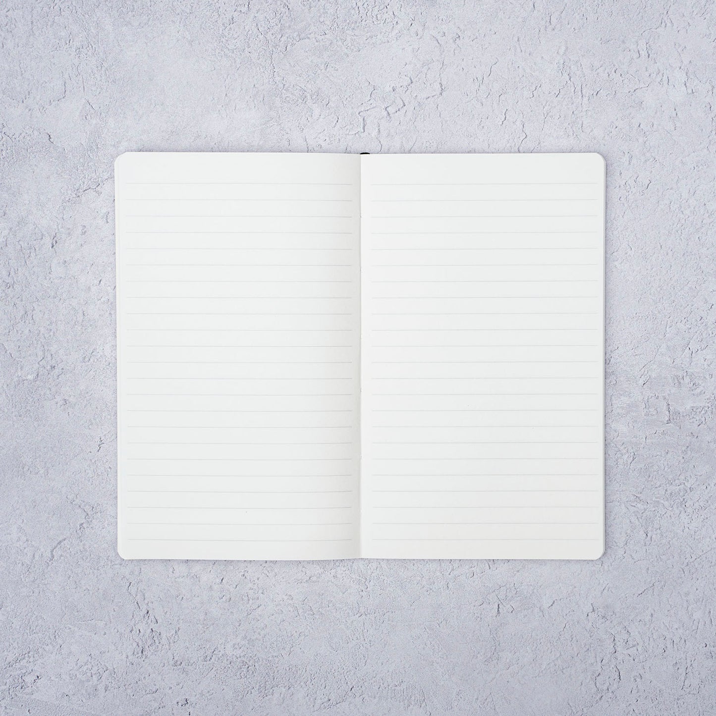 The Paper Mind Meringue Paper Notebook B6 Slim,  Notebook for Fountain Pens, ruled lined spread