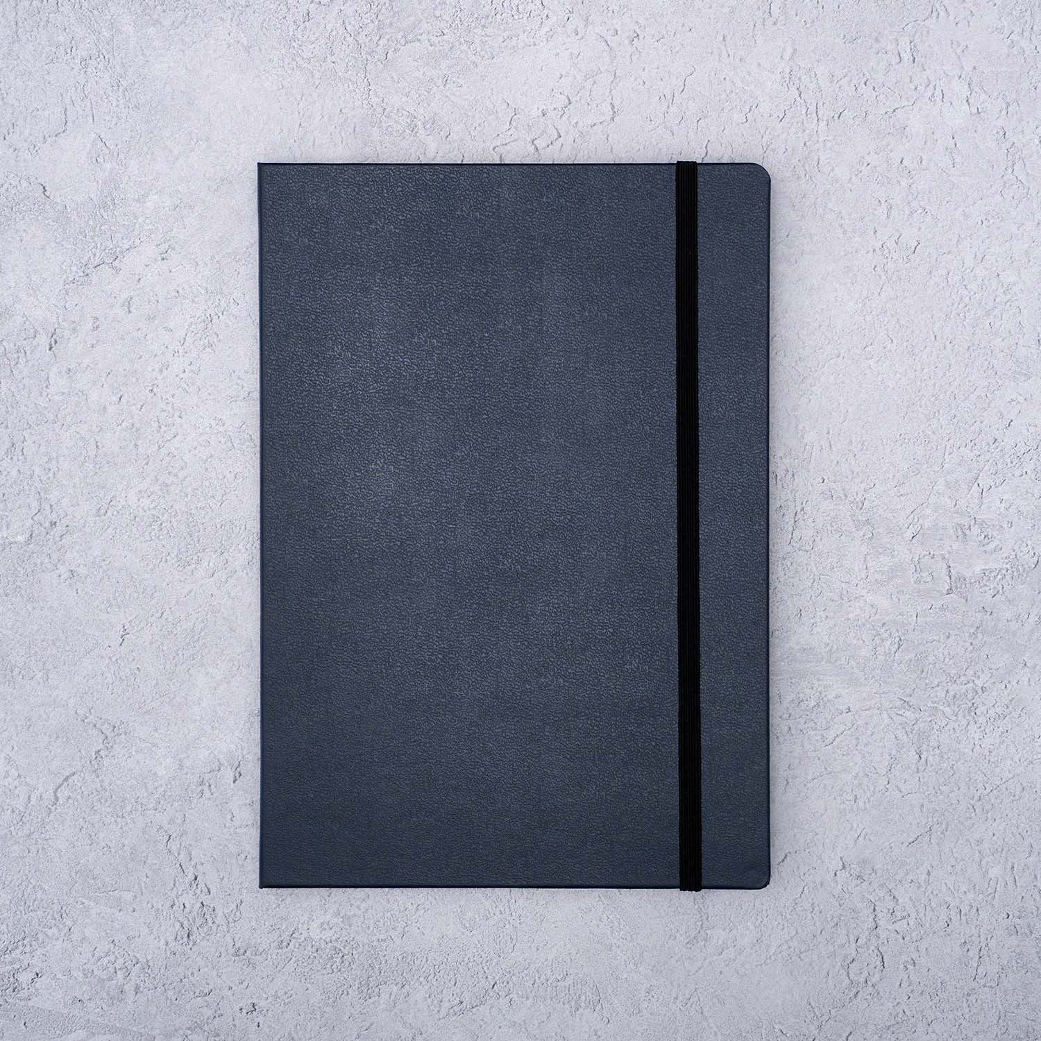 The Paper Mind Tomoe River Hardcover Notebook for Fountain Pens Dot Grid Made In Japan Navy Blue Cover front