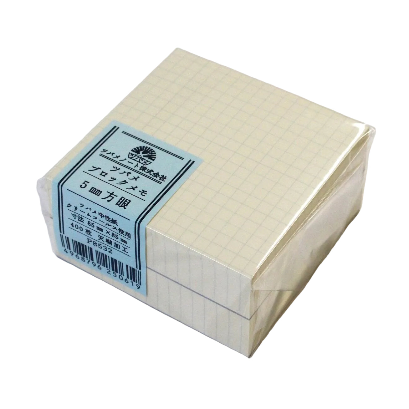 Tsubame Memo Block - Grid 5 mm - OK Fools Paper  - Made in Japan Packaging