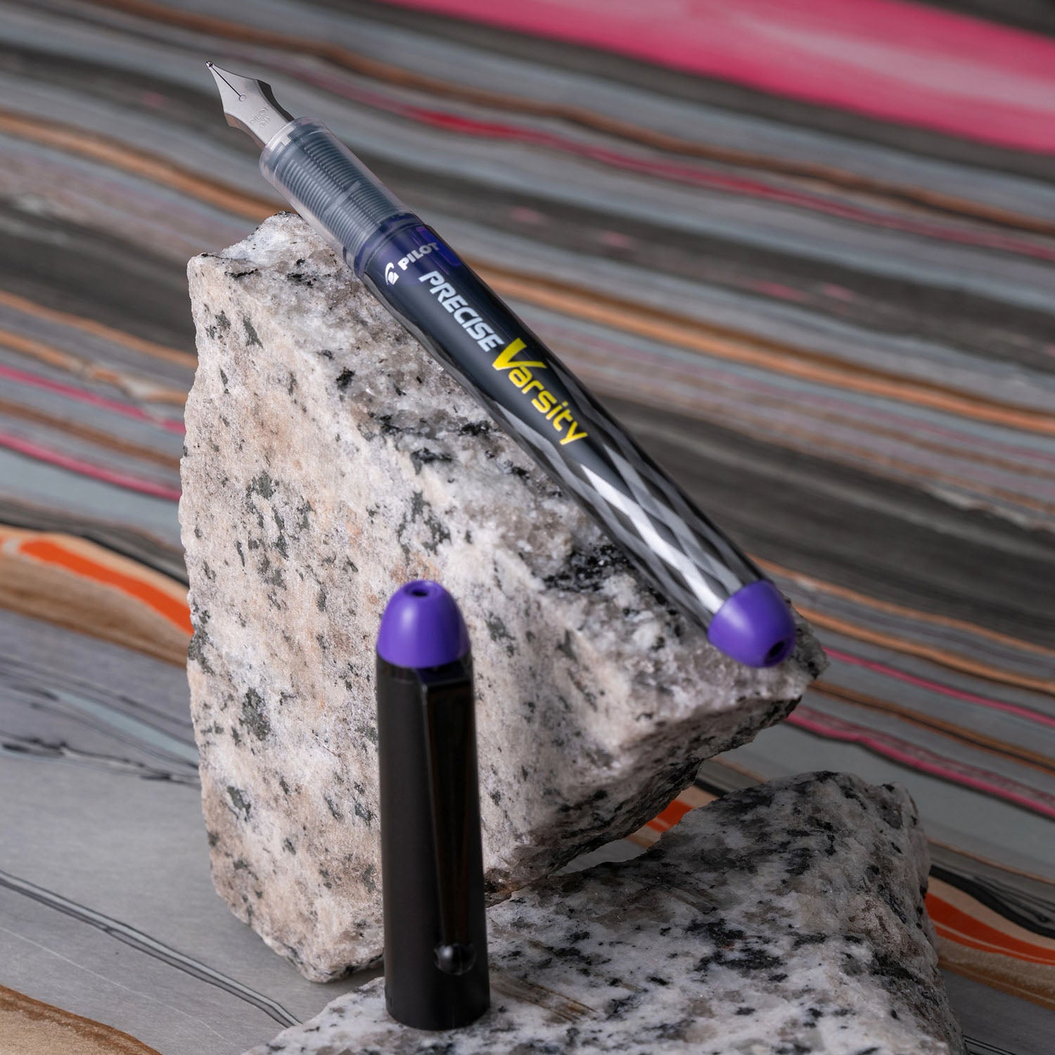 Pilot Varsity Disposable Fountain Pen - Purple marble