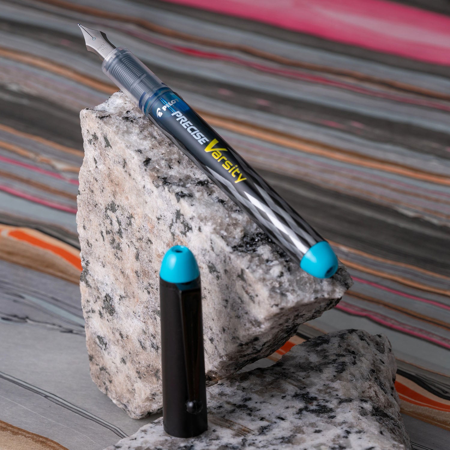 Pilot Varsity Disposable Fountain Pen - Turquoise marble