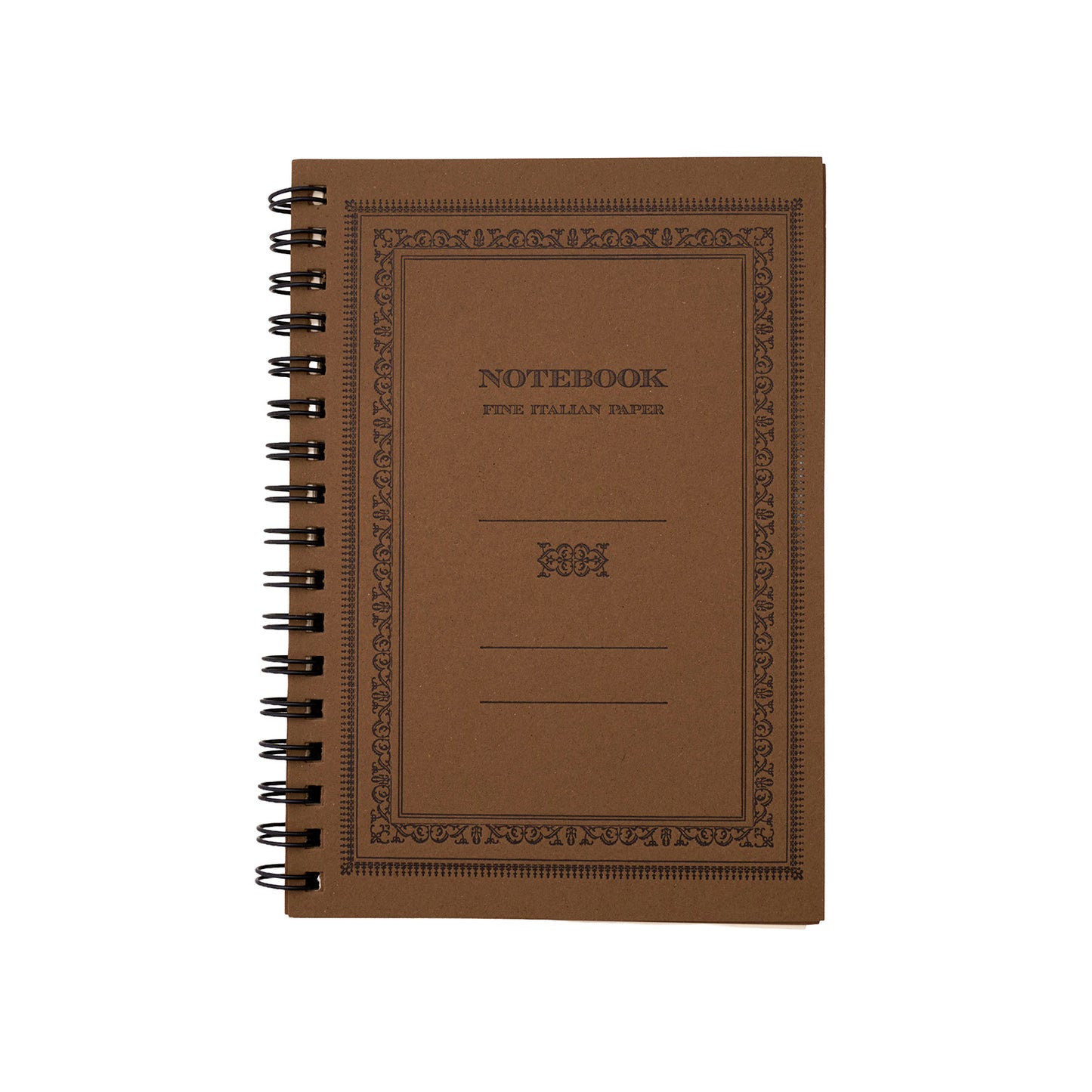 Rossi 1931 Antique Printing Press Italian Spiral Bound Notebook - A6 - Hazelnut Made in Italy