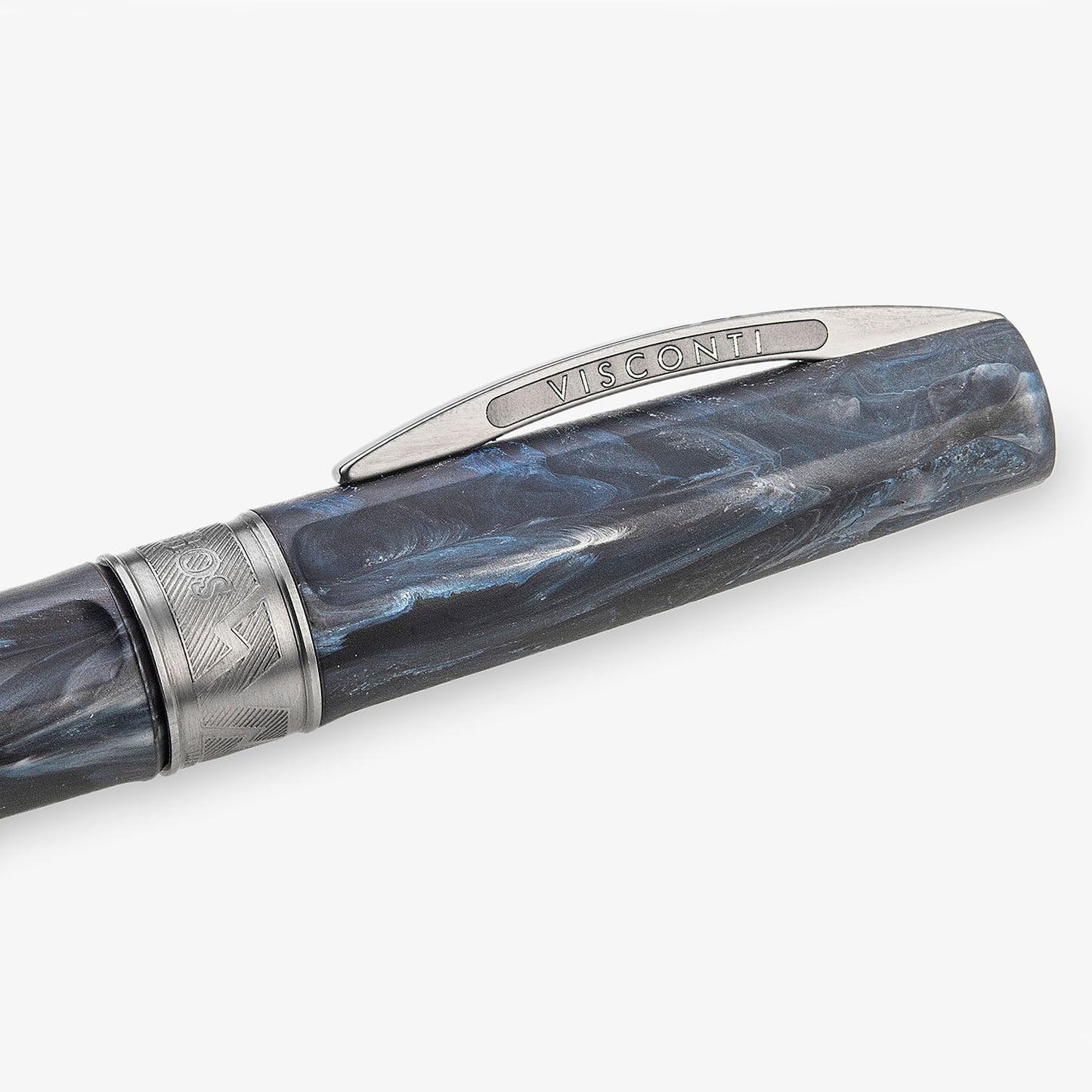Visconti Mirage Mythos Fountain Pen – Poseidon - Made in Italy clip