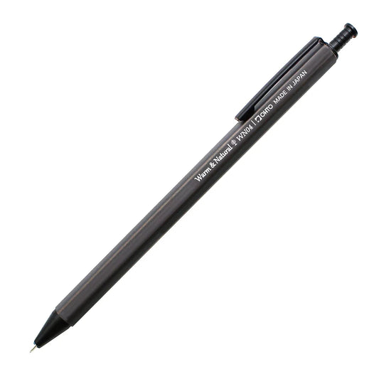 OHTO WN04 Wood Gel Ballpoint Pen 0.4 mm - Black - Gel Pen Made in Japan Old Green