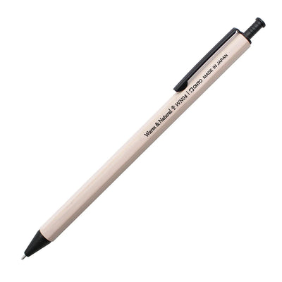 OHTO WN04 Wood Gel Ballpoint Pen 0.4 mm - White - Gel Pen Made in Japan Old Green
