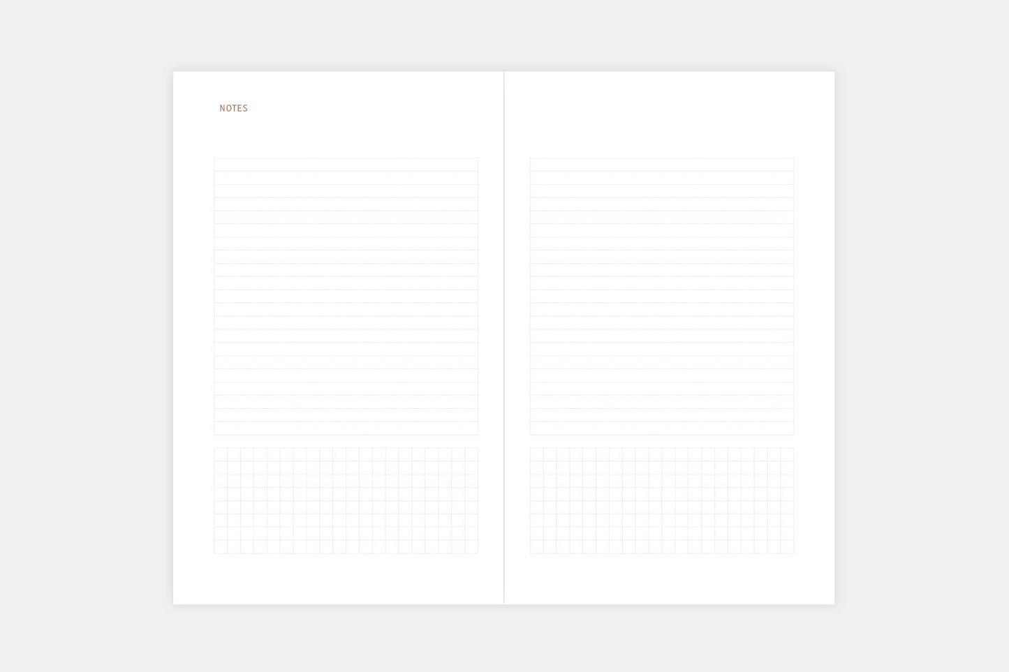 Papierniczeni Copper Light Calendar 2026 Notes