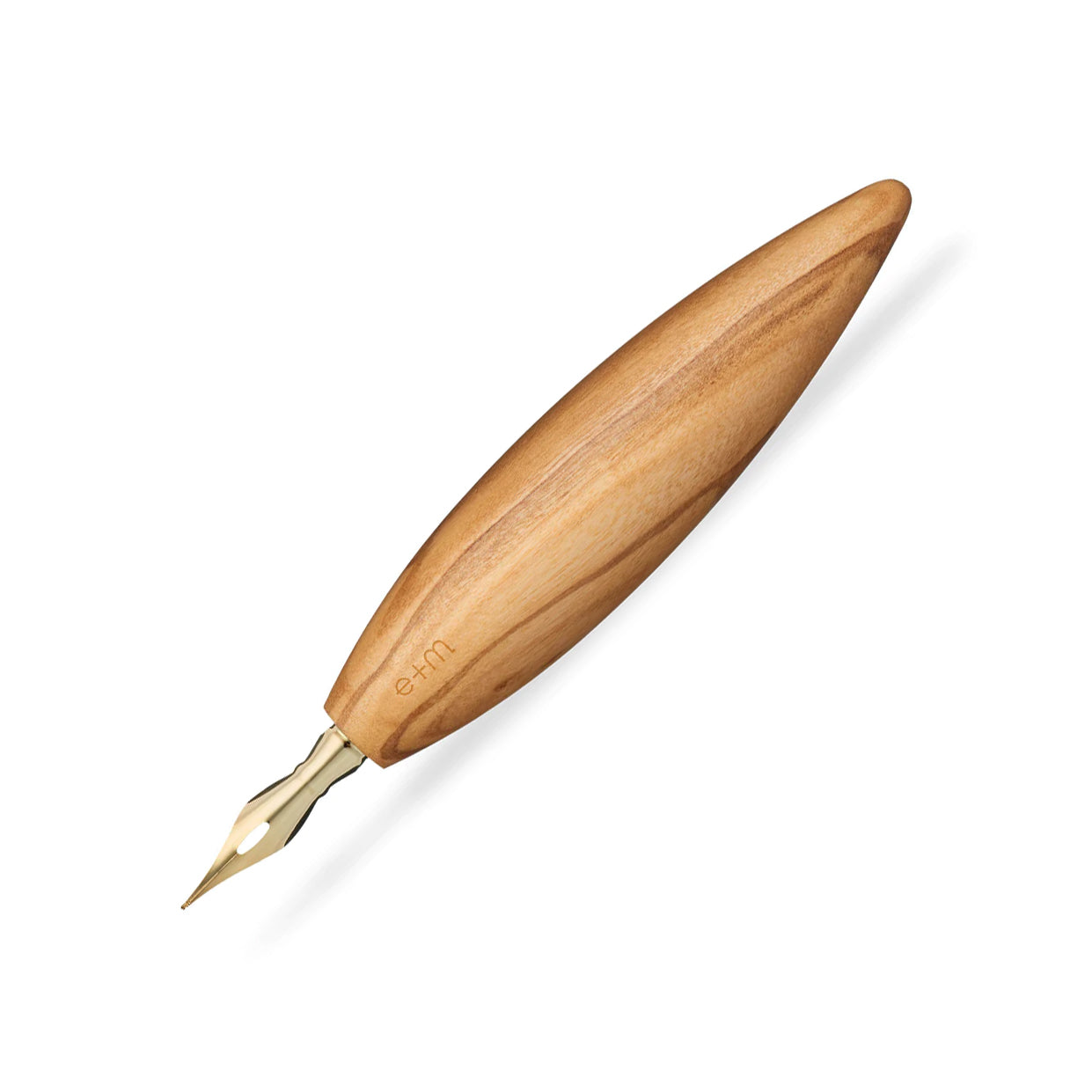e+m Holzprodukte Bullet Pen Holder - Olive Wood | Made in Germany