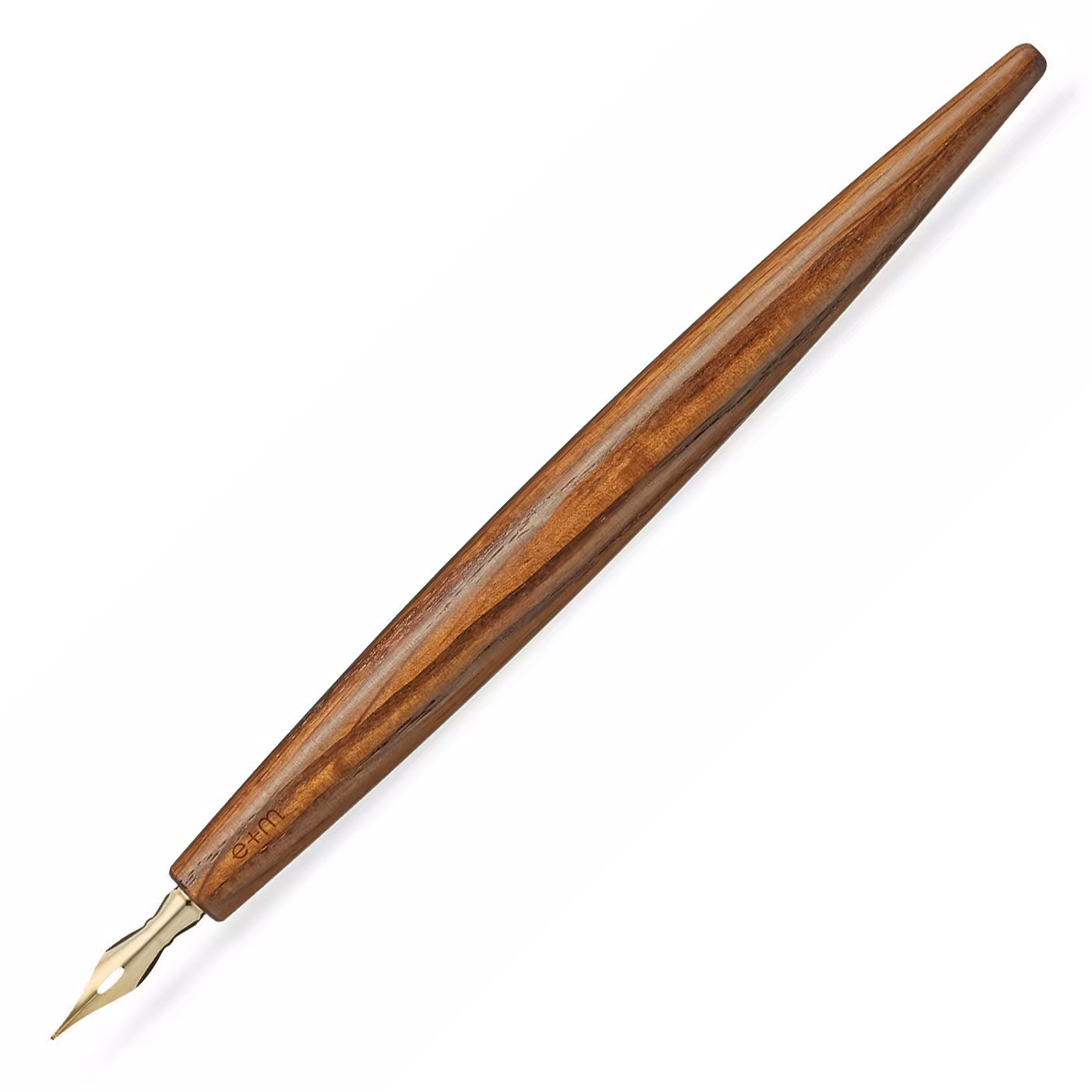e+m Holzprodukte Cigar Pen Holder With Nib - Antique Oak Wood 