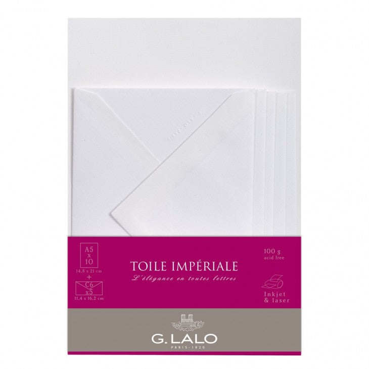 G. Lalo Toile Impériale Correspondence Letter Set A5 Made In France ...