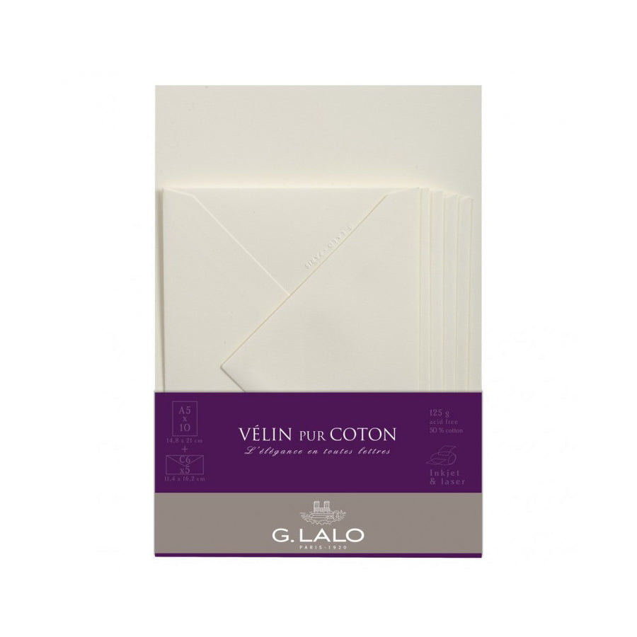G.Lalo Correspondentieset Collection De Paris Ivoor - 10 Kaarten & 10 Enveloppen