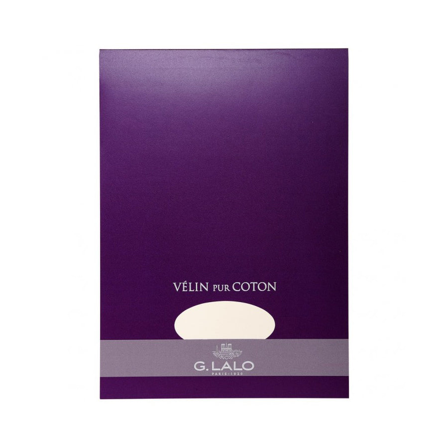 G. Lalo Vélin Pur Coton Writing Pad - A4 Cotton Paper for Fountain Pen ...
