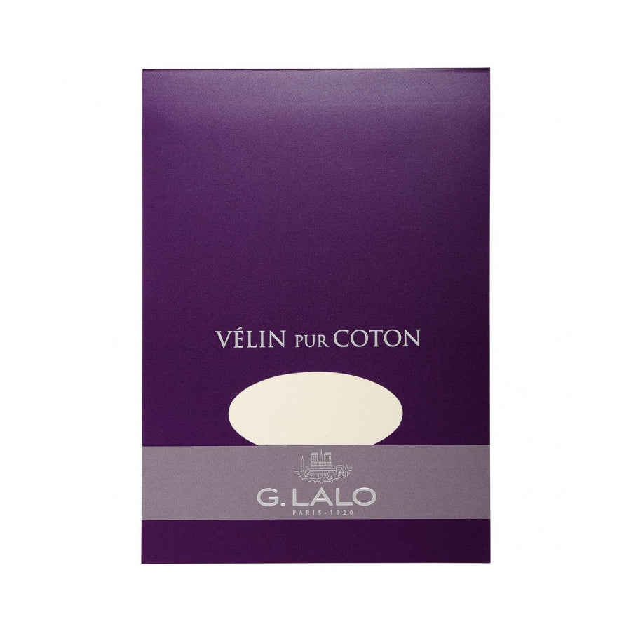 G. Lalo Vélin Pur Cotton Writing Pad - A5 - Made in France - Fountain Pen Friendly