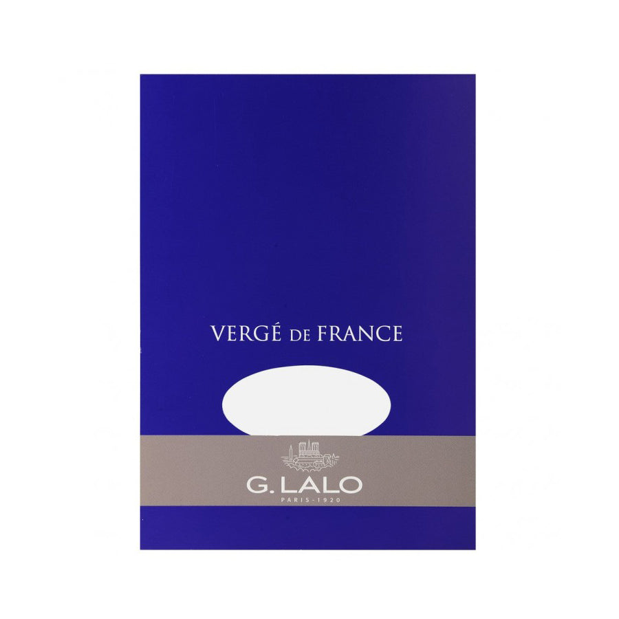 G. Lalo Vérge De France Writing Pad - A5 White fountain pen friendly