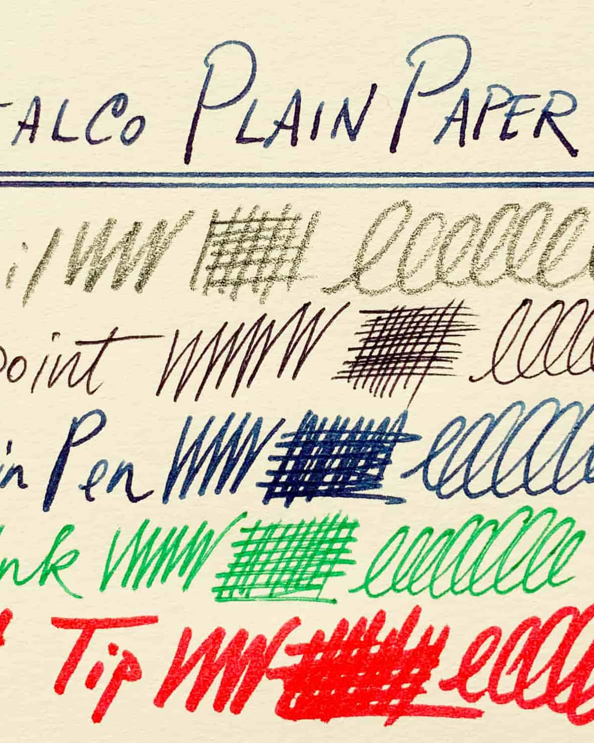 Postalco Snap Pad Notepad A6 - Refill - Fountain Pen Friendly Paper - Made in Japan plain paper writing sample