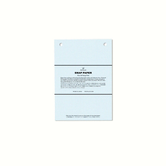 Postalco Snap Pad Notepad A6 - Refill - Fountain Pen Friendly Paper - Made in Japan snap paper blue grid 1mm 