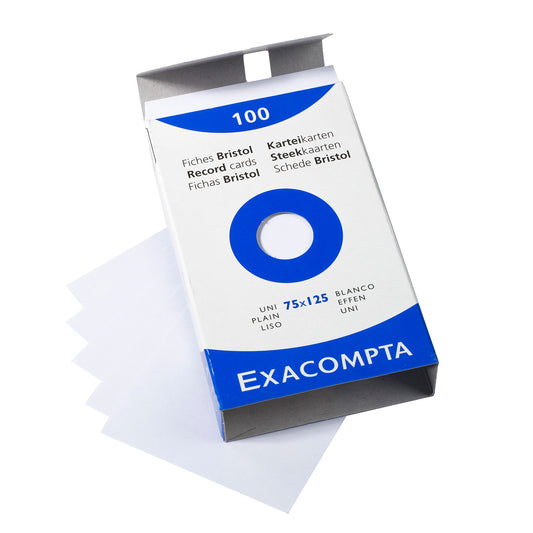 Exacompta Bristol Index Cards 3x5 Clairefontaine Blank 75x125 mm fountain pen friendly index cards