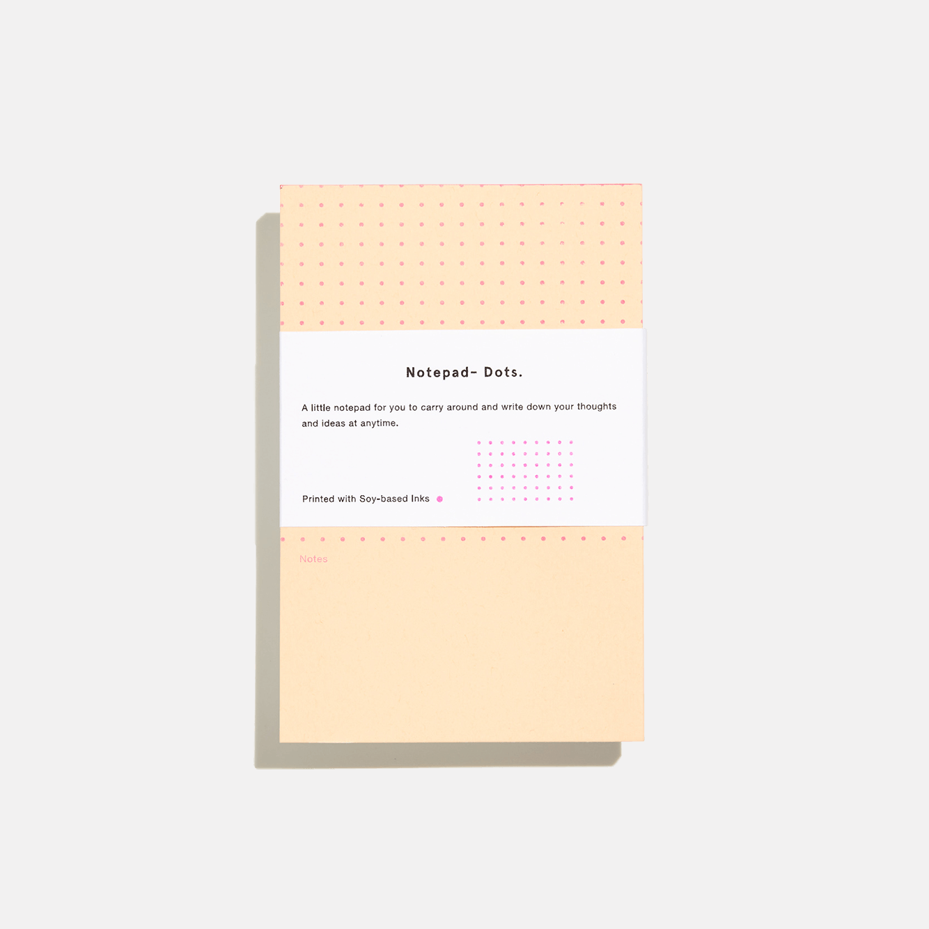 Before Breakfast Mini Notepad Dots Front Made in London Fountain Pen friendly notepad