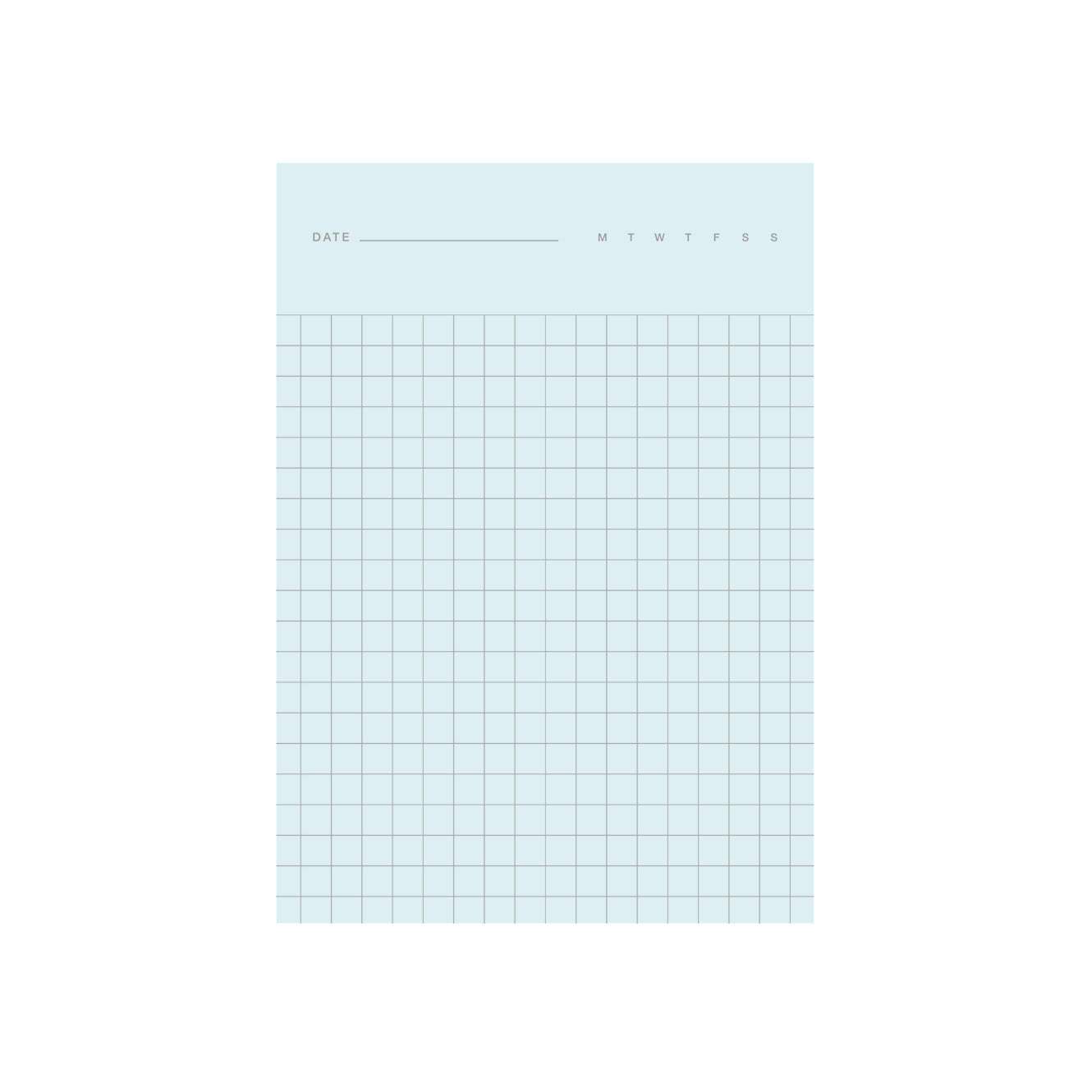  2-in-1 Notepad in Blue and Green by Before Breakfast. Grid and ruled sheets. Made in England and fountain pen friendly.