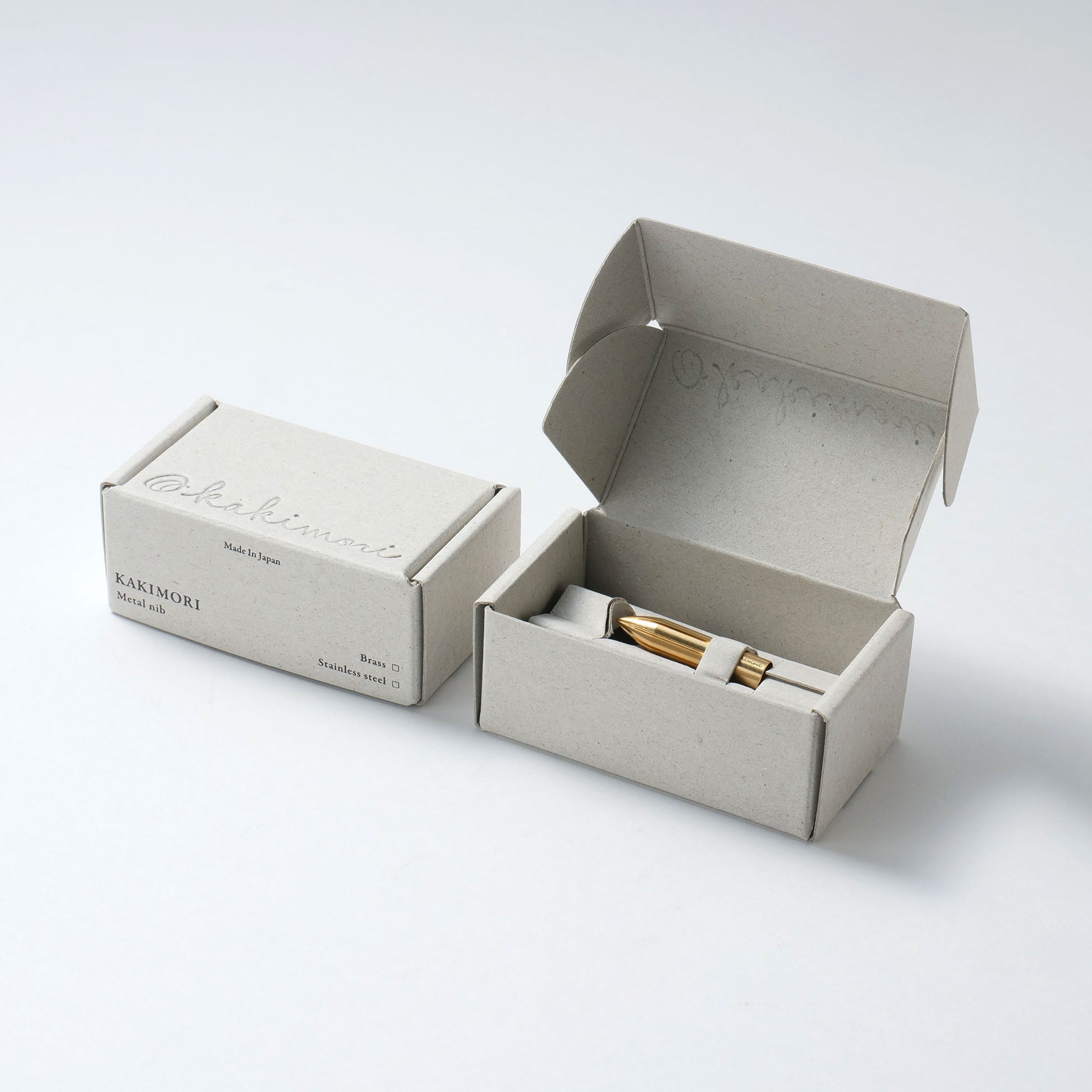 Kakimori Metal Nib - Brass - Dip Pen Nib Made in Japan in box