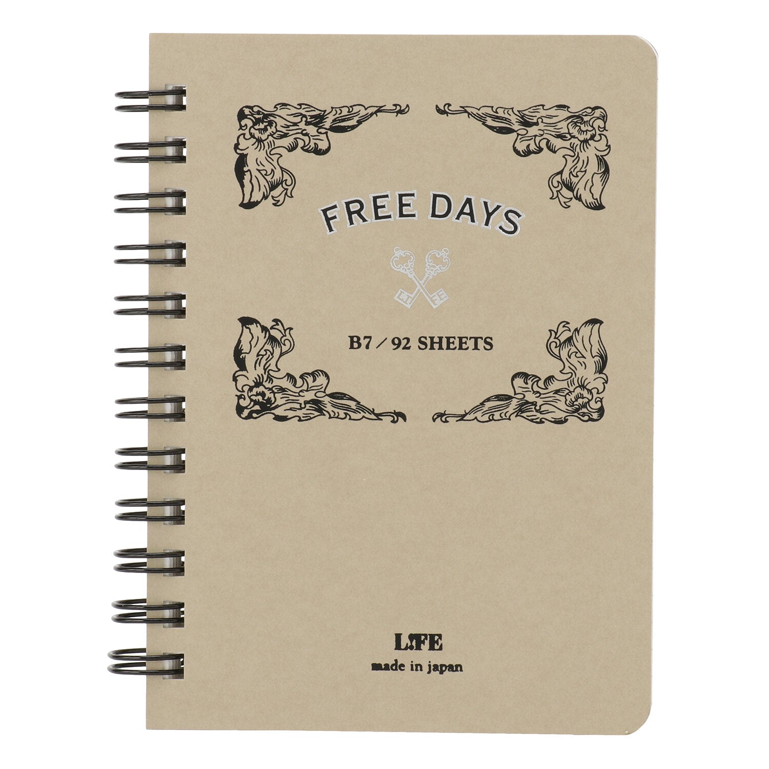 LIFE Free Days Grey x White Front cover made in japan