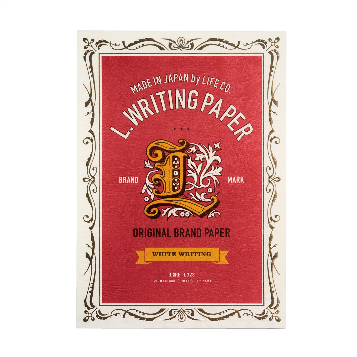 LIFE L Writing Paper Pad Fountain Pen Friendly Paper Made in Japan