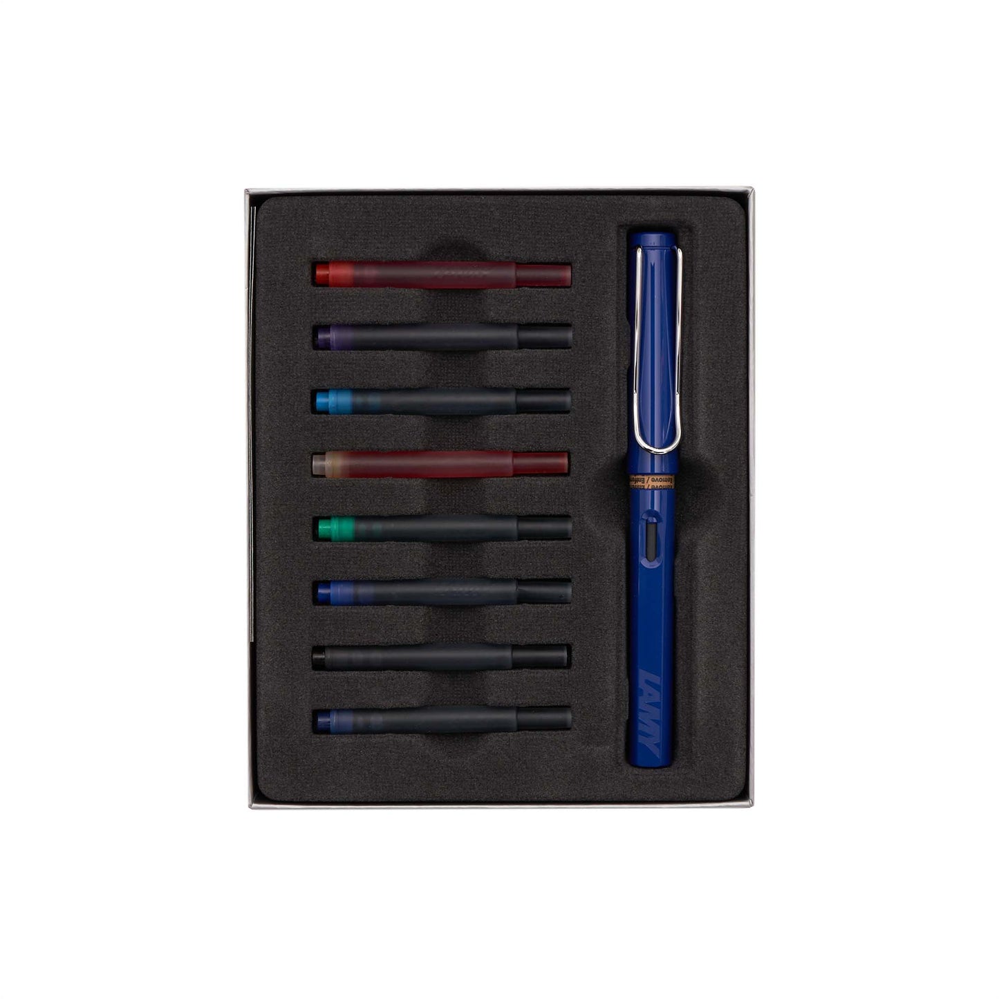 Lamy Safari Fountain Pen Cartridge Gift Set Blue