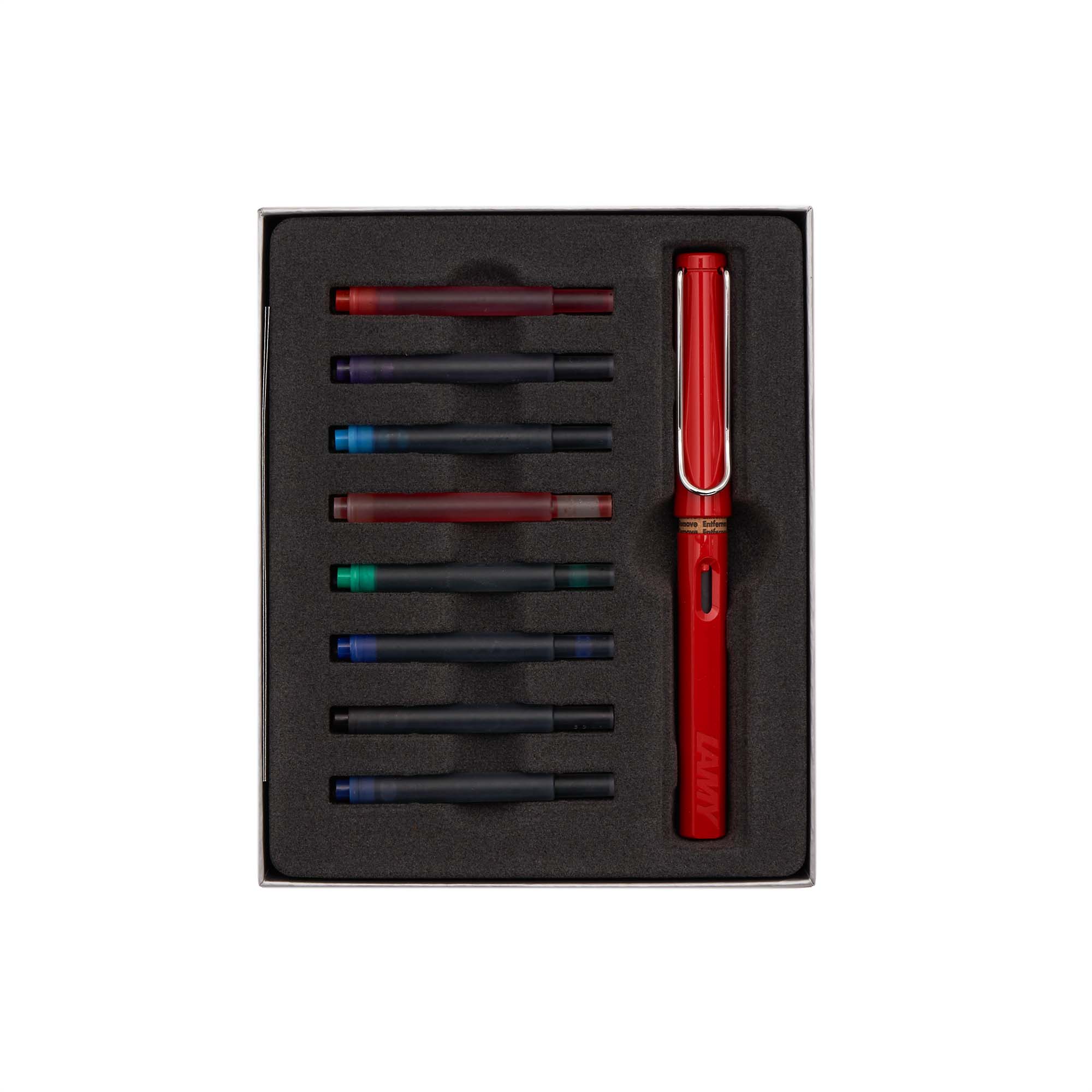 LAMY Safari Fountain Pen and Ink Cartridge Gift Set