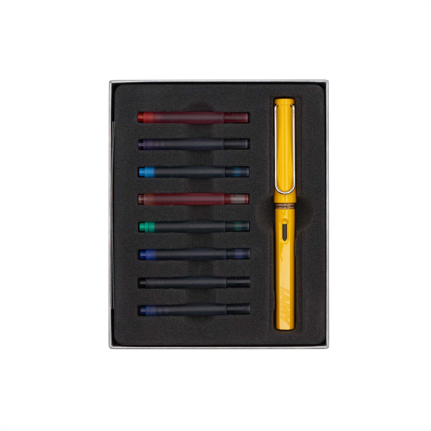 Lamy Safari Fountain Pen Cartridge Gift Set Yellow