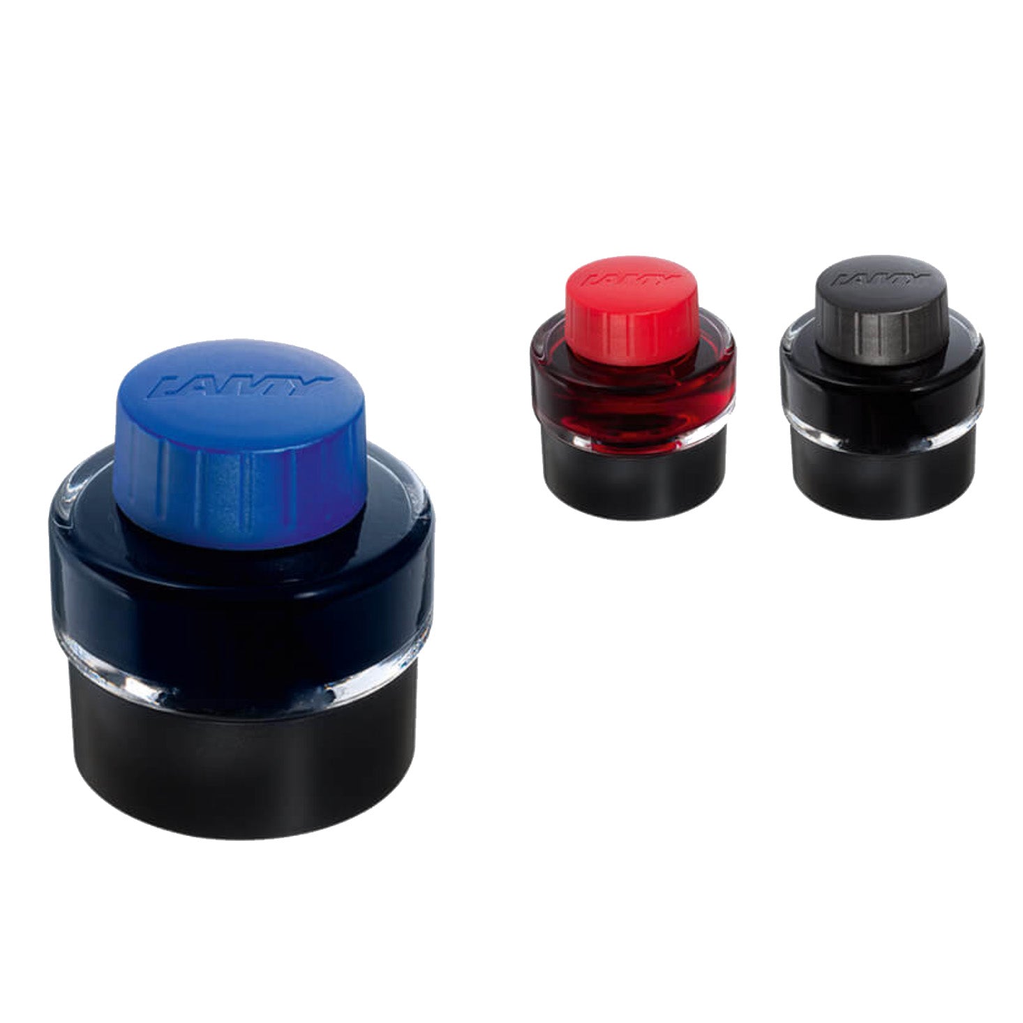 Lamy T51 Bottled Fountain Pen Ink Blue Red and Black