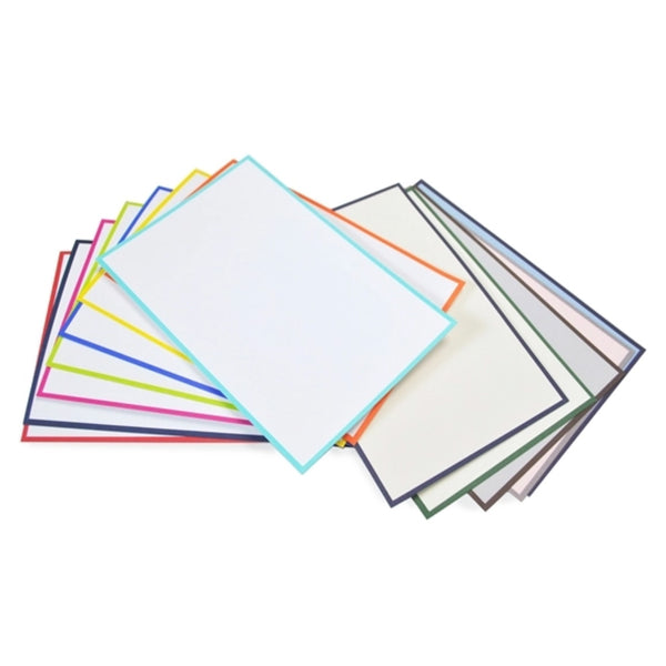 Original Crown Mill Bi-Color Note Cards in many colors fountain pen friendly