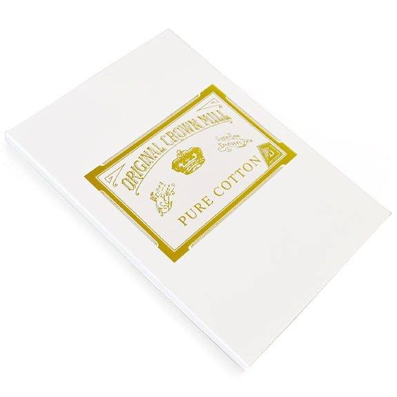 Original Crown Mill Pure Cotton Writing Pads A5 Fountain Pen Friendly