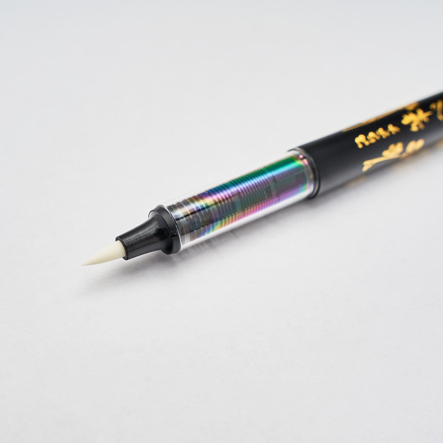 Platinum Refillable Carbon Brush Pen Tip Up close