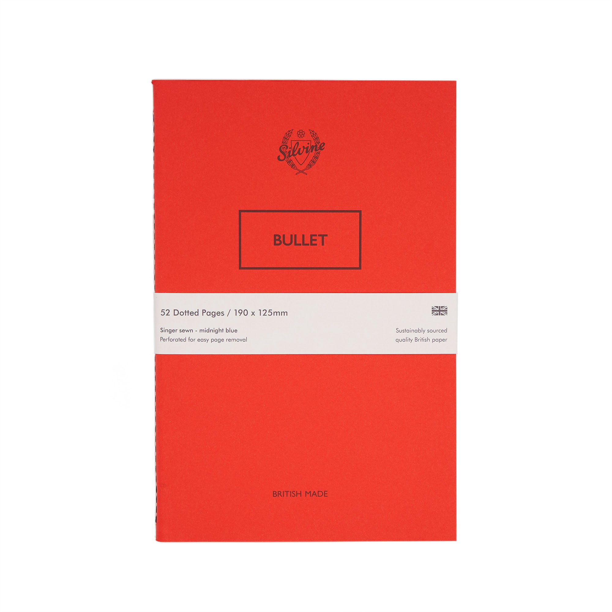 Silvine Originals Red Bullet Journal | Fountain Pen Friendly Notebook ...