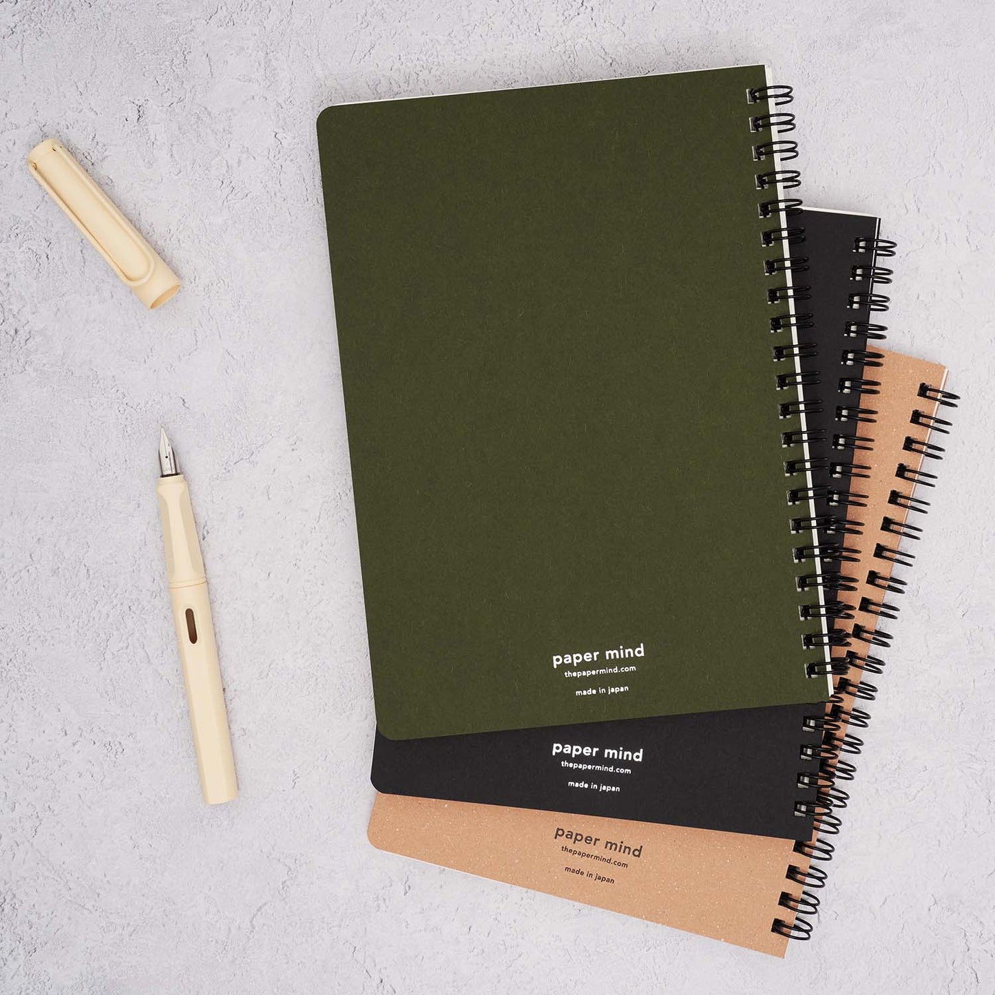 The Paper Mind Cosmo Air Light Twin Ring Notebooks Fountain Pen Friendly with Lamy Safari