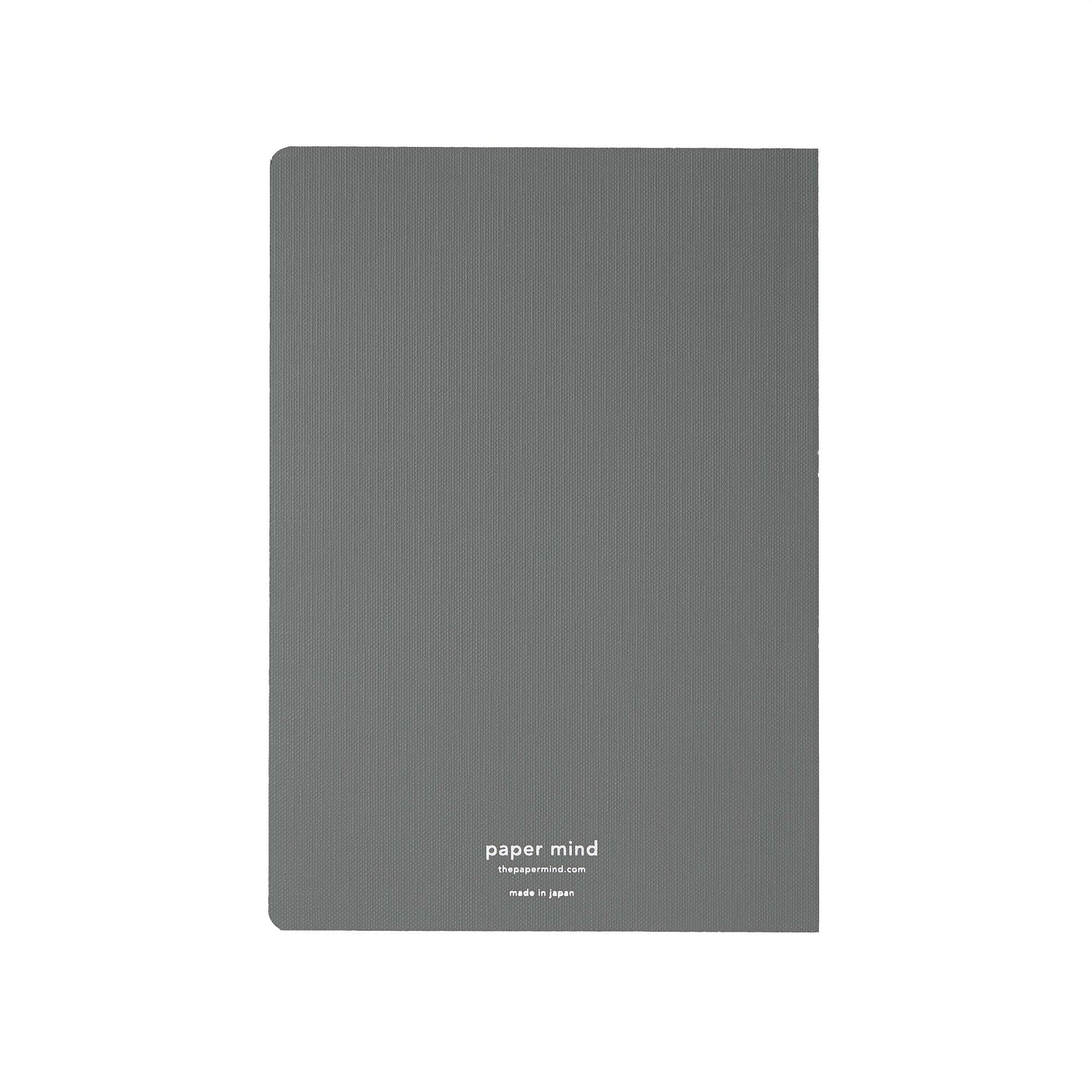 Gray Fountain pen friendly Mitsubishi Bank paper notebook back from the paper mind